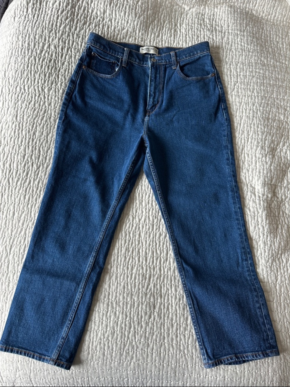 Abercrombie & Fitch Ankle Straight Ultra High Rise, Curve Love, 29 Short